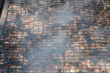 Lamb ribs on the Grillの写真素材