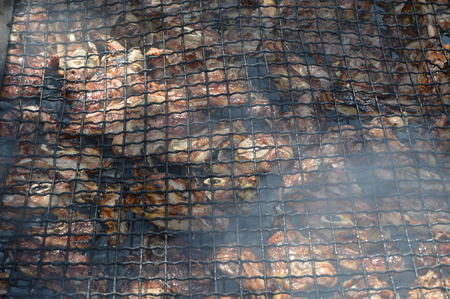 Lamb ribs on the Grillの写真素材
