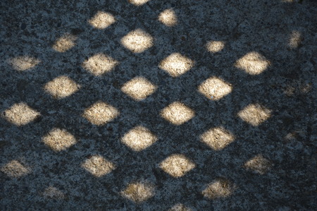 Shadows on the groundの写真素材