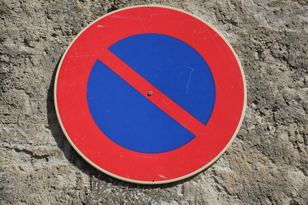 Restricted parking zoneの写真素材