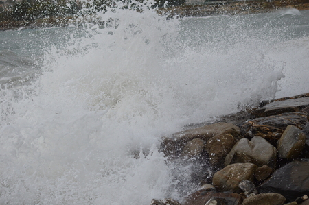 The Mediterranean sea after the stormの写真素材