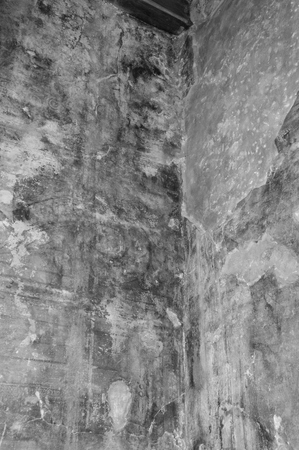 Zoom in the corner in an old houseの写真素材