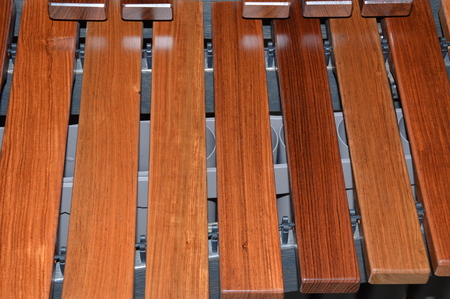 Zoom on a modern Xylophoneの写真素材