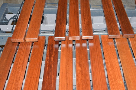 Zoom on a modern Xylophoneの写真素材