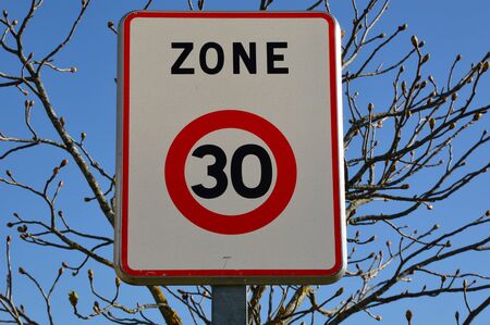 Speed limit signの写真素材