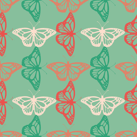 Realistic butterfly pattern.のイラスト素材