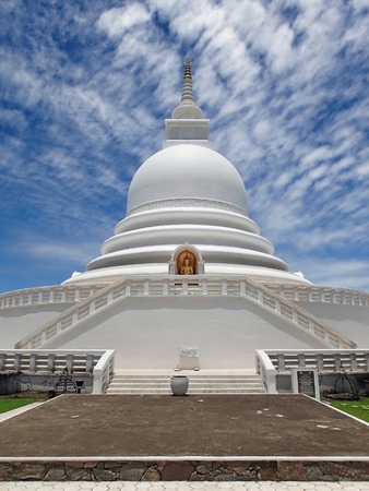Buddhist Temple, Japanese Peace Pagoda, Unawatunaの写真素材
