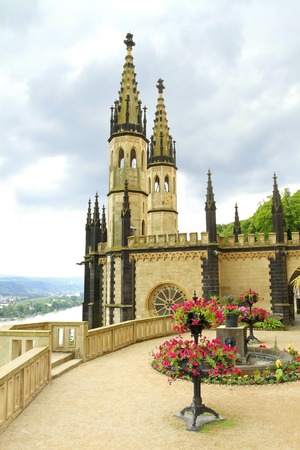 Stolzenfels Castle, Koblenz, Rheinland-Pfalz, Germanyのeditorial素材
