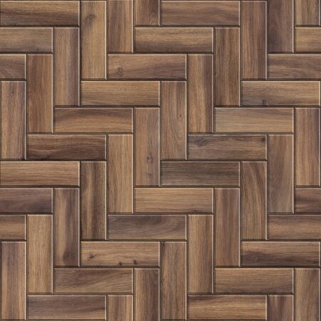 Seamless texture of herringbone wooden parquet. High resolution pattern of dark woodの写真素材
