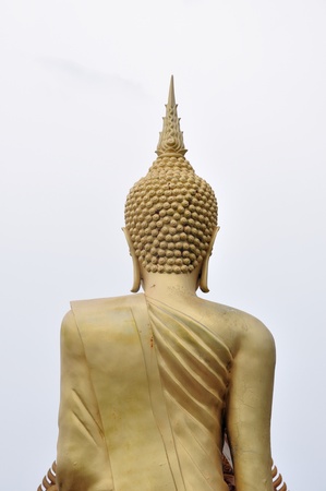 Back of Walking Buddha statue, Thailandの写真素材