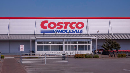 Derby May 31st 2020: The Entrance to the Cosco Wholesale Store in Derby