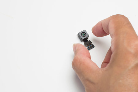 Digital camera lense partの写真素材