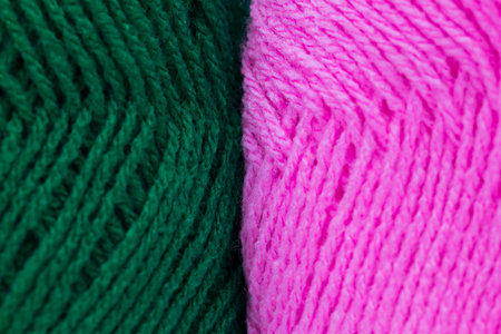 Close up of wool threads
