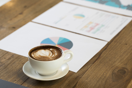 High angle shot of a boardroom tableの写真素材