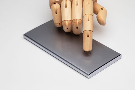 Robotic finger using fingerprint concept