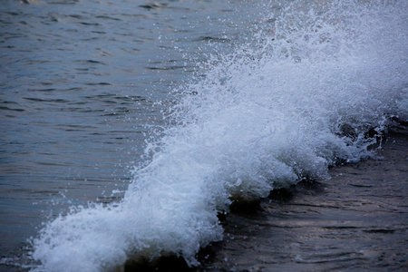Small wave on the beach