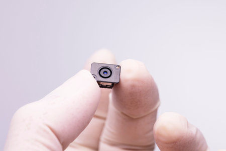 Digital cameras are very small compared to the size of a finger.