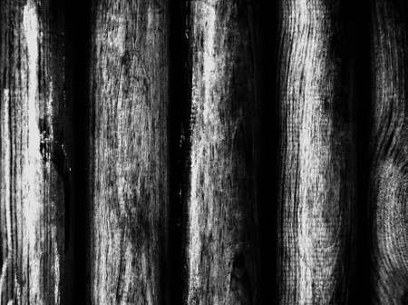 A number of poles as high contrast monochrome shooting - A series of posts as a high-contrast black and white photographの写真素材