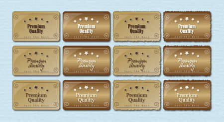 Premium Quality Labels Retroのイラスト素材