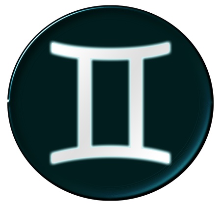 Zodiac Signs as shimmering button for presentations,    の写真素材