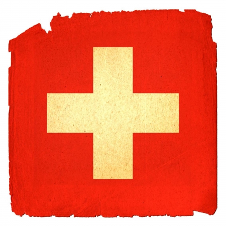 Cool, grungy flag to use for presentations and webの写真素材