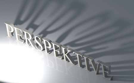 3d illustration on white background of the letters \ "view \"