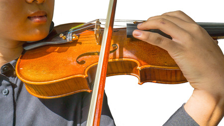 violin on musicianの写真素材