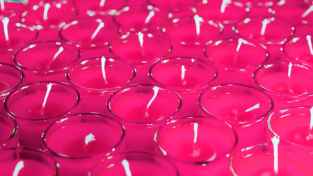 candles perfume in the glass