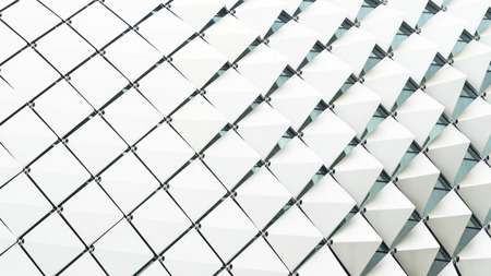 abstract rectangle square folded pattern white gradientの写真素材