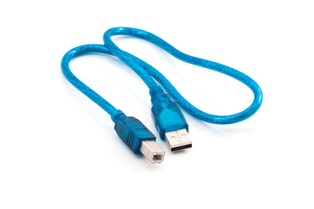 USB cable isolated on white background