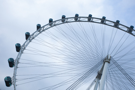 Singapore flyer with sky のeditorial素材