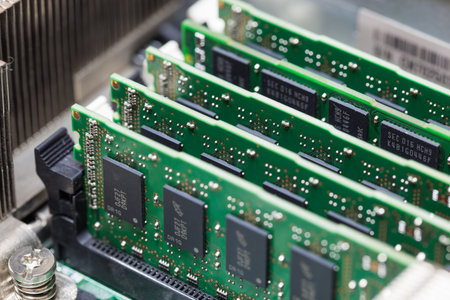 Installation of RAM on Computer.