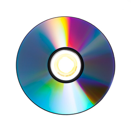the color of back dvd isolated on white background.の写真素材