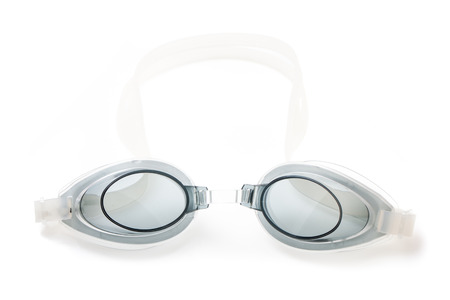Swim goggles isolated on white background.の写真素材
