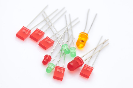 Multi Color LED, electronic part.の写真素材