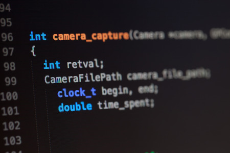 C computer language source code.の写真素材