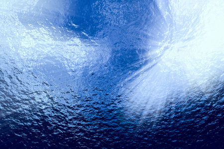 Underwater sunbeams. Abstract composition.