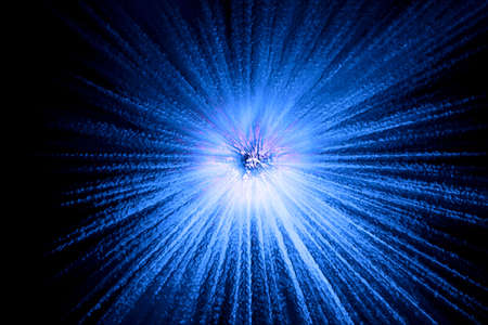 Underwater light beams. Abstract blue background. の写真素材