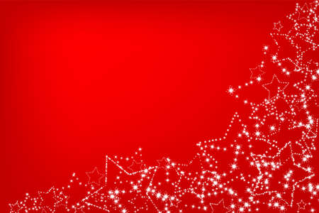 Abstract stars on a red background.のイラスト素材