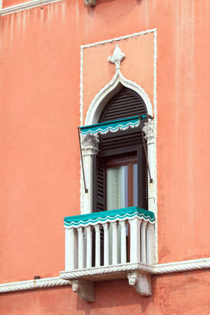 Small balcony in Venice. Italy.のeditorial素材