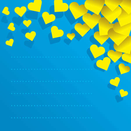 love Stationary. Vector illustration of stationary decorated with hearts. Use to spread the love!のイラスト素材