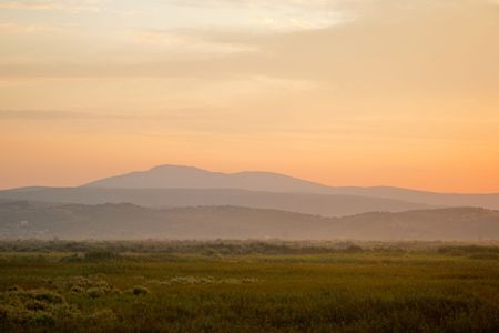 Mountain in Turkey and sunsetの写真素材