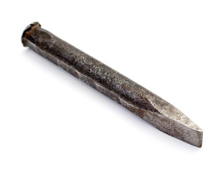 Cold Chisel on a white background. perspective