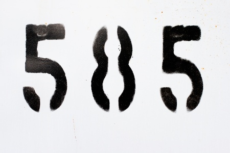 five and eight numbersの写真素材