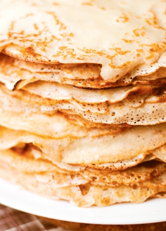 pancake yellow brown background. food textureの写真素材