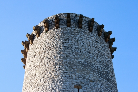 Ancient Fire tower in Sisteron, France, Provenceの写真素材