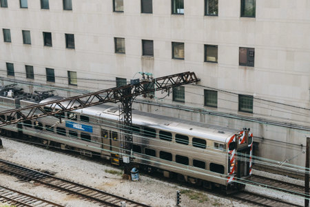 Chicago, Illinois, USA - September 24, 2015: Metra Rail system provides transportation to 300 000...