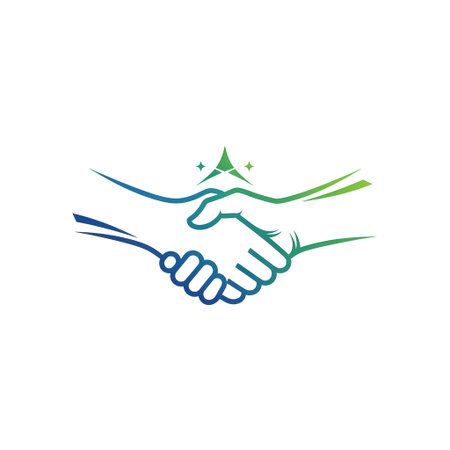 Handshake Icon Logo Design Element. Handshake Icon Sign. Business Sign.の素材