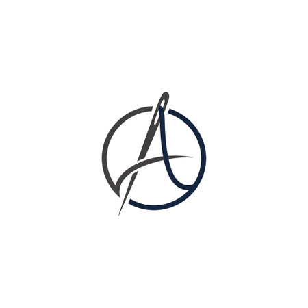 A Letter Linked Logo Template vector icon illustratrion designの素材