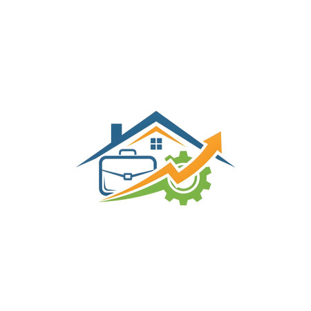 Real Estate, Property and Construction Logo Design Element. Vector illustration.の素材